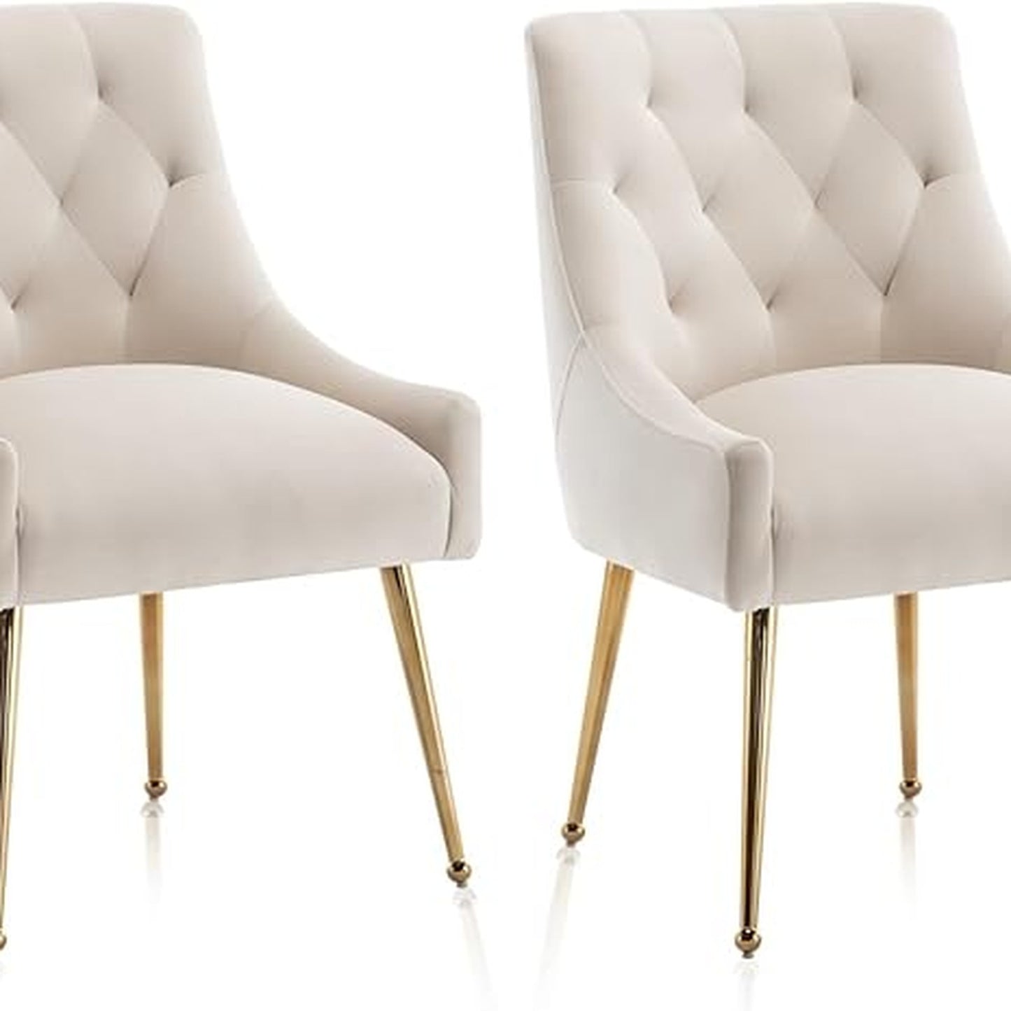 SEYNAR Teal Velvet Dining Chairs Set of 2 | Mid-Century Modern Upholstered DEMO