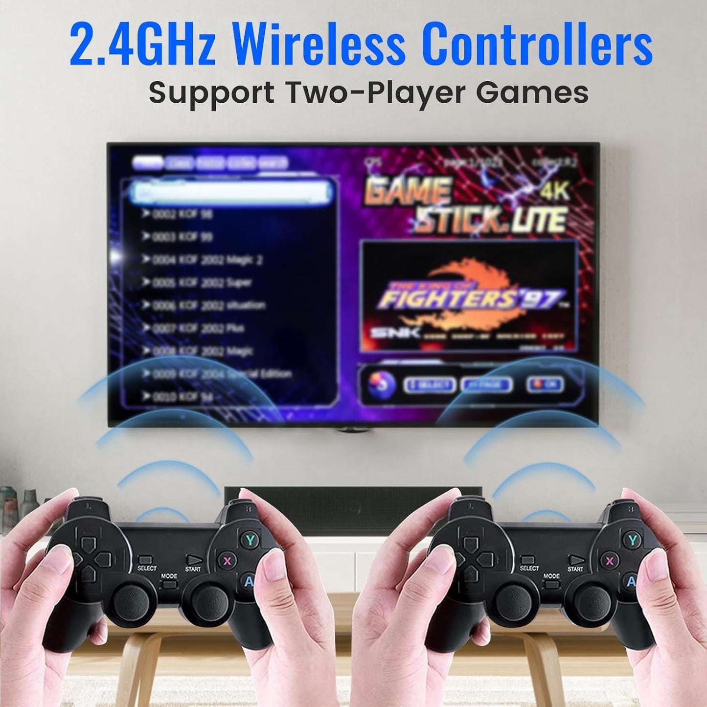 Bewinner Wireless Retro Game Console 20,000+ Games 9 Emulators Handheld DEMO