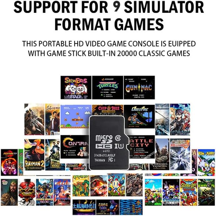 Bewinner Wireless Retro Game Console 20,000+ Games 9 Emulators Handheld DEMO