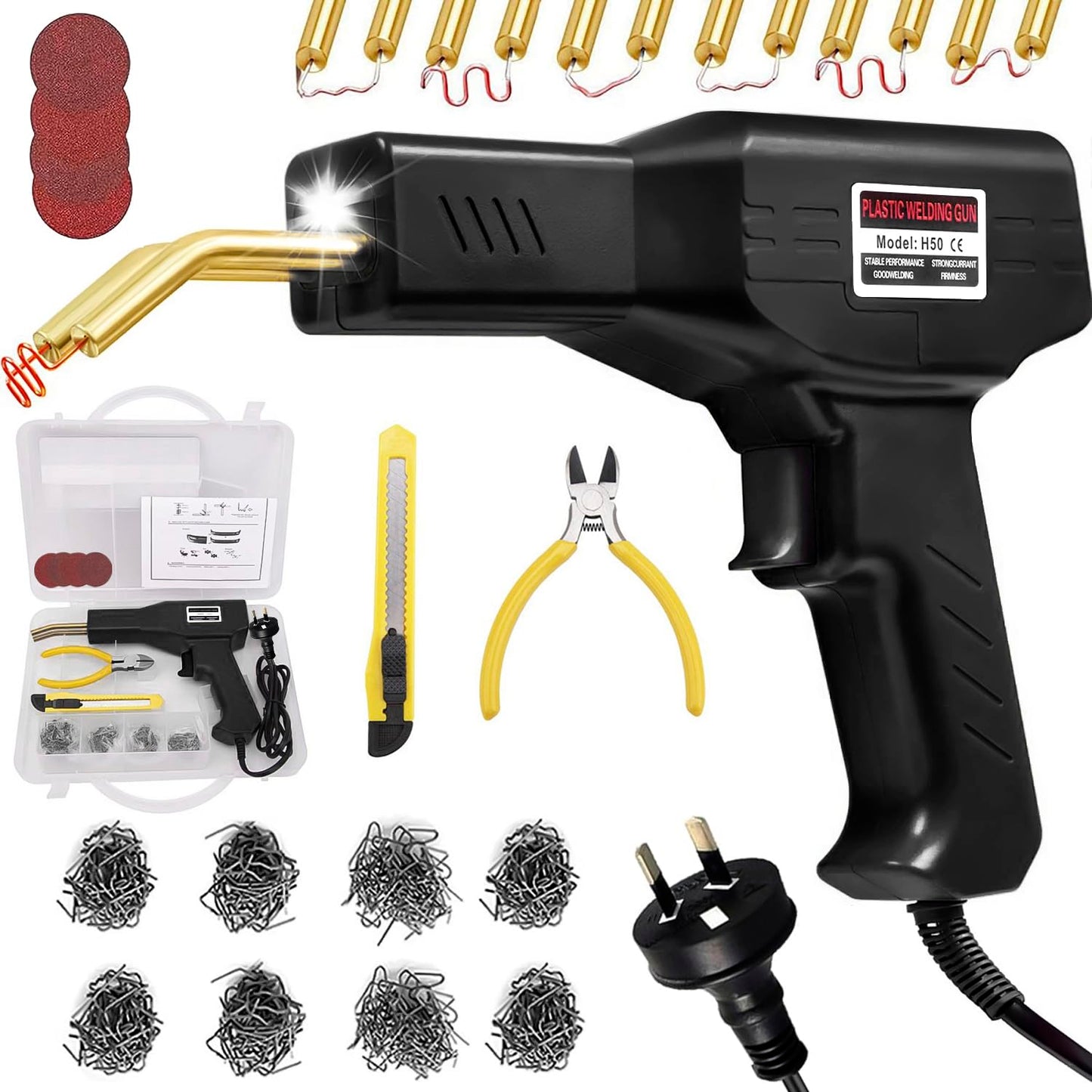 Koycbiao 50W Welders Plastic Welder Machine for Cracked Car Bumper Repair DEMO
