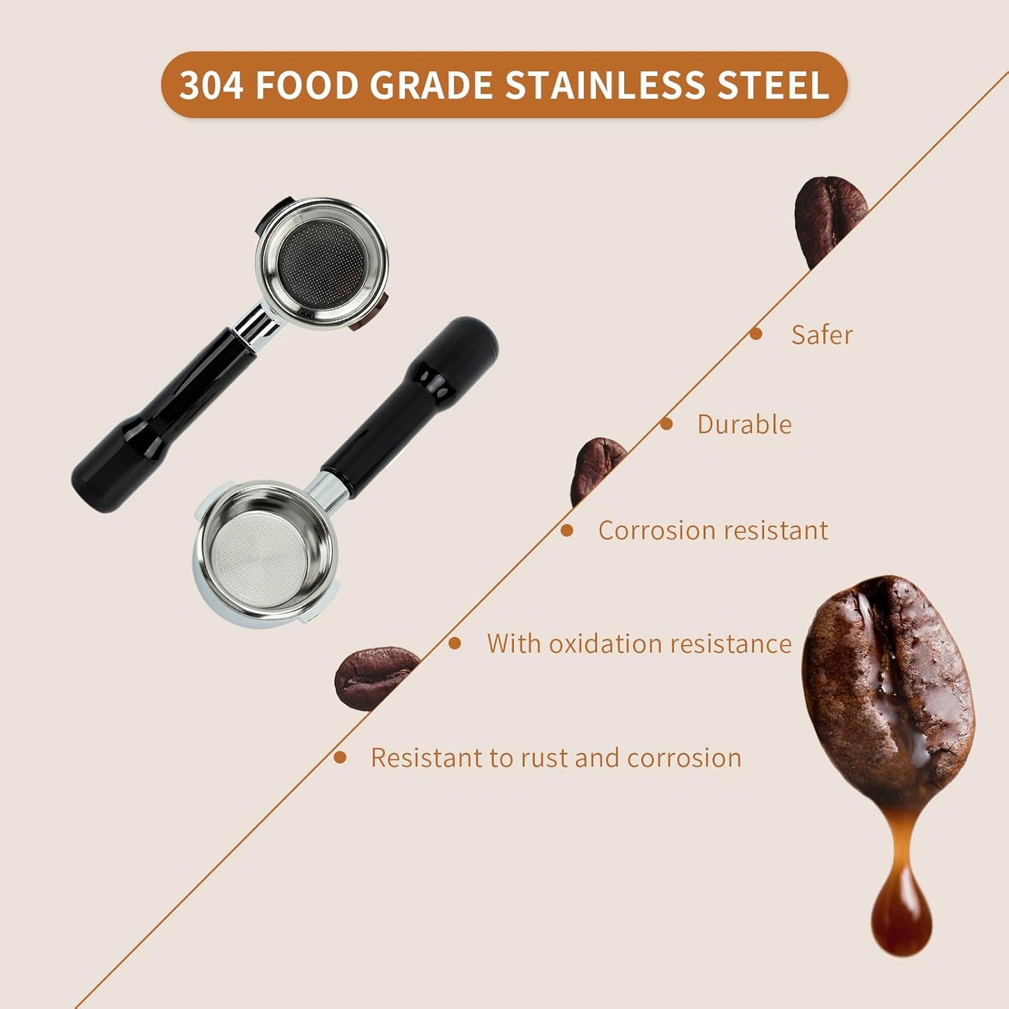 Gugxiom 58mm Tampers Bottomless Portafilter Espresso Coffee Tamper DEMO