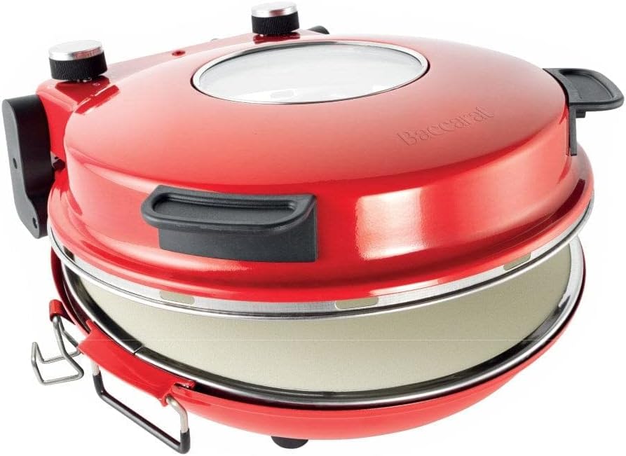 Baccarat The Mini Ovens Gourmet Slice Pizza Oven Compact Countertop Red DEMO