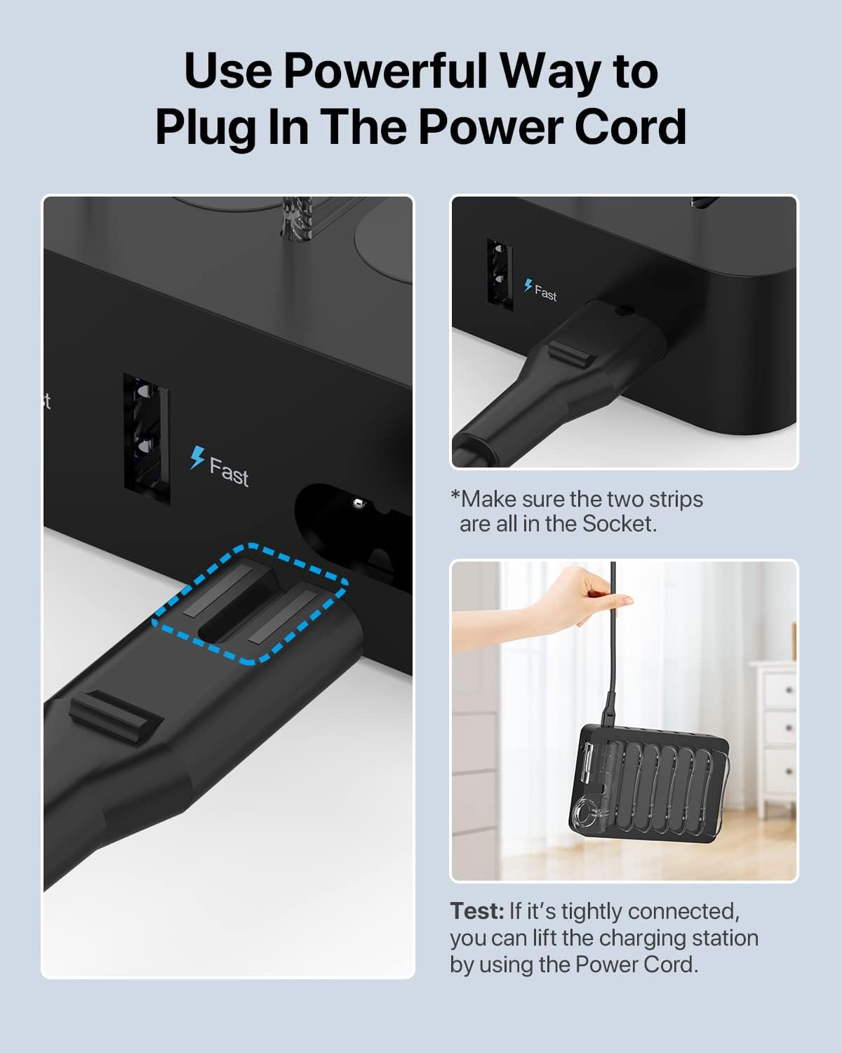 SOOPII 60W Chargers 6-Port USB Charging Station with 20W USB-C PD Fast DEMO