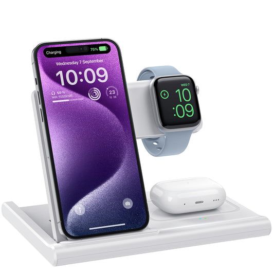 EXW 3-in-1 Induction Chargers Wireless Charging Station for iPhone, Apple DEMO