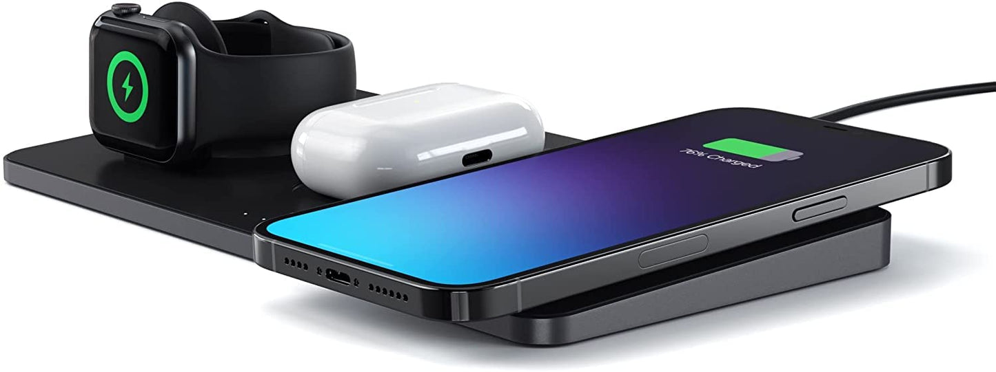 Satechi Trio Wireless Charging Station - Qi Certified Induction Charger DEMO