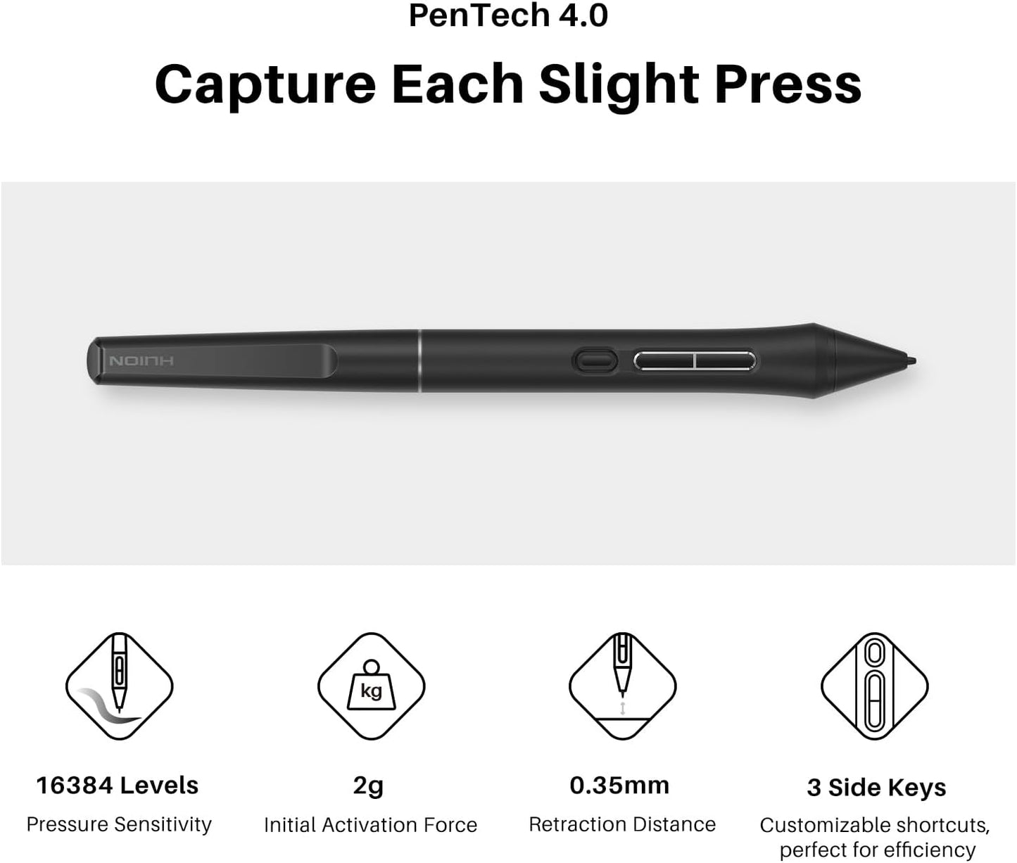 HUION Kamvas Graphic Tablets 13 (Gen 3) 13.3" Full-Laminated Drawing DEMO