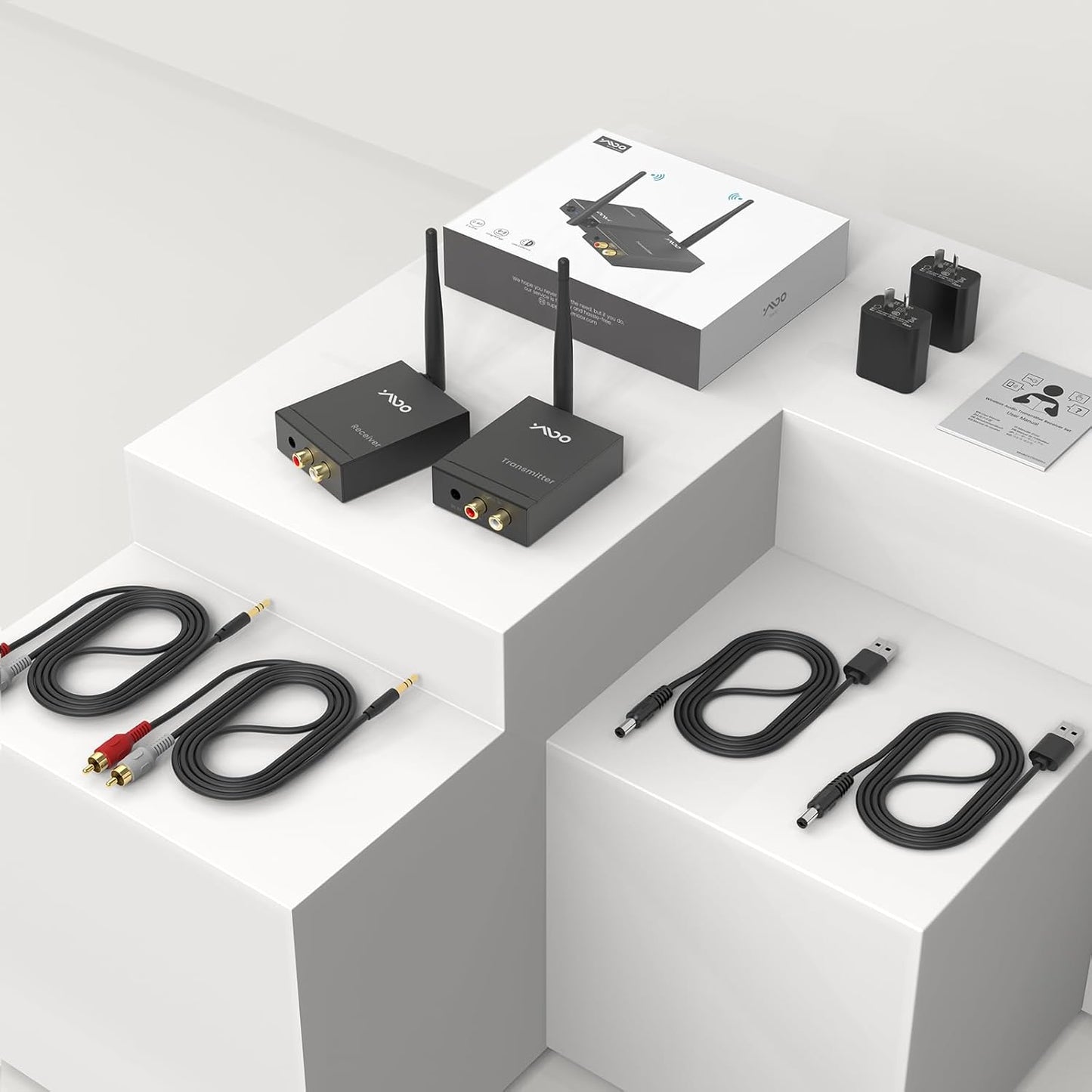 YMOO Wireless Audio Transmitter and Receiver, 320ft Range, Bluetooth DEMO