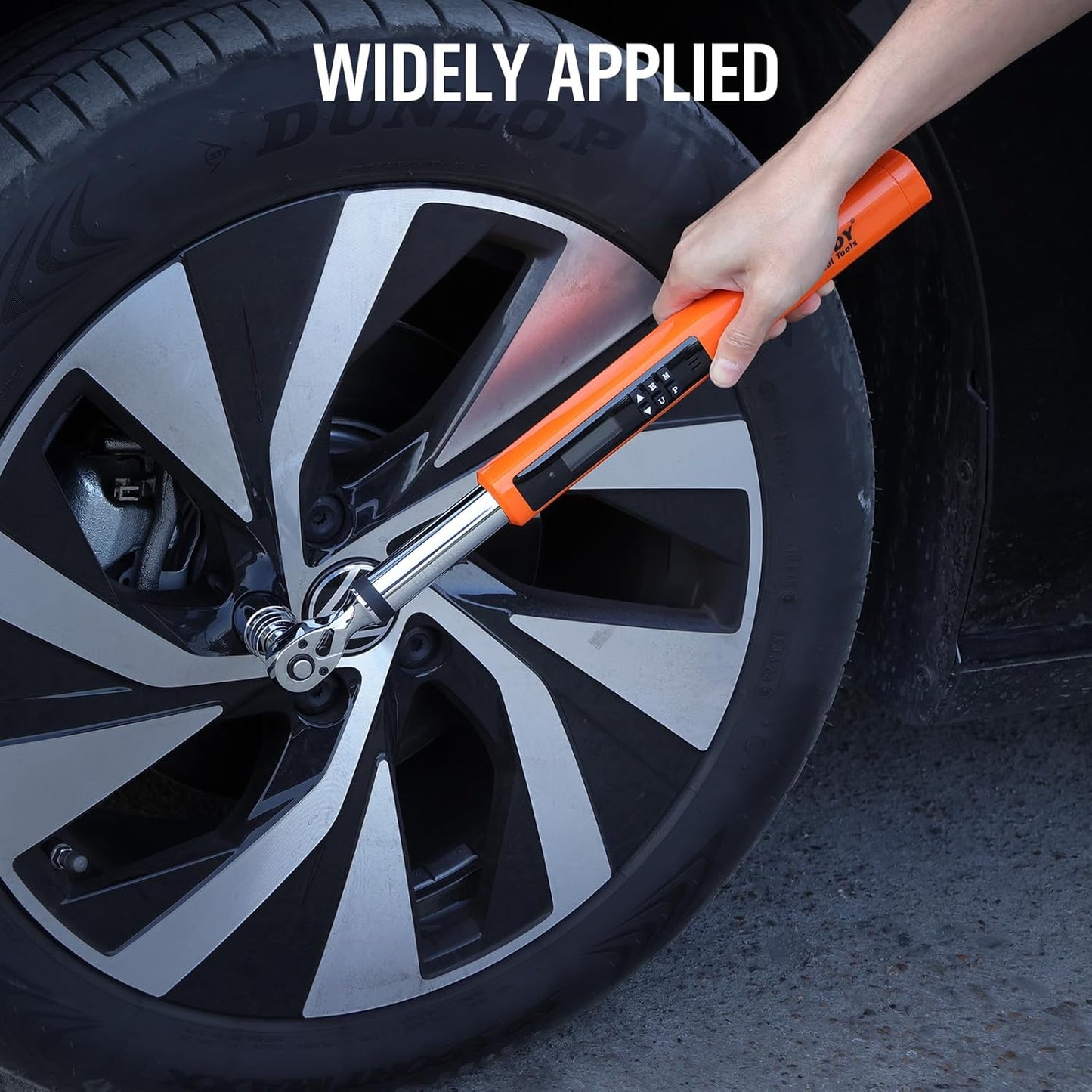 HORUSDY Digital Torque Wrench 4.4-44.3Ft.lb 3-60N.m 2% Accuracy Orange NEW