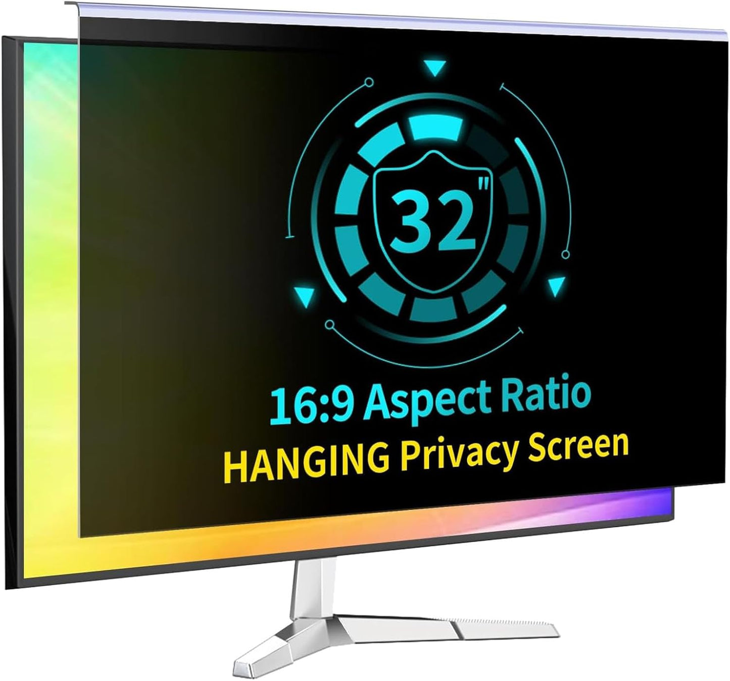 32 Inch Computer Monitor Screen Protector Anti Glare Removable Filter DEMO