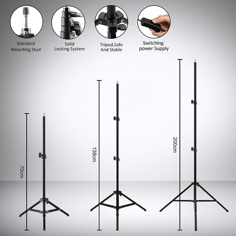 abeststudio Dimmable Soft Boxes LED Softbox Lighting Kit, 2 x 85W, DEMO