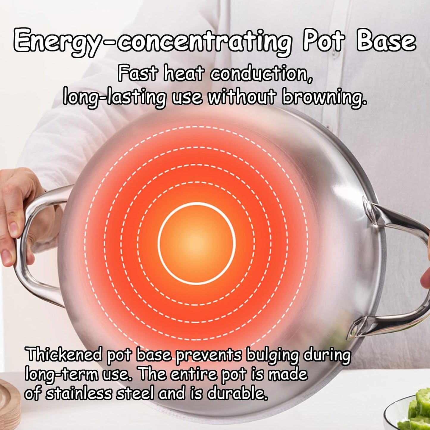 Taoluwin 30cm Saucepans Stainless Steel Saucepan with Honeycomb Non-Stick DEMO