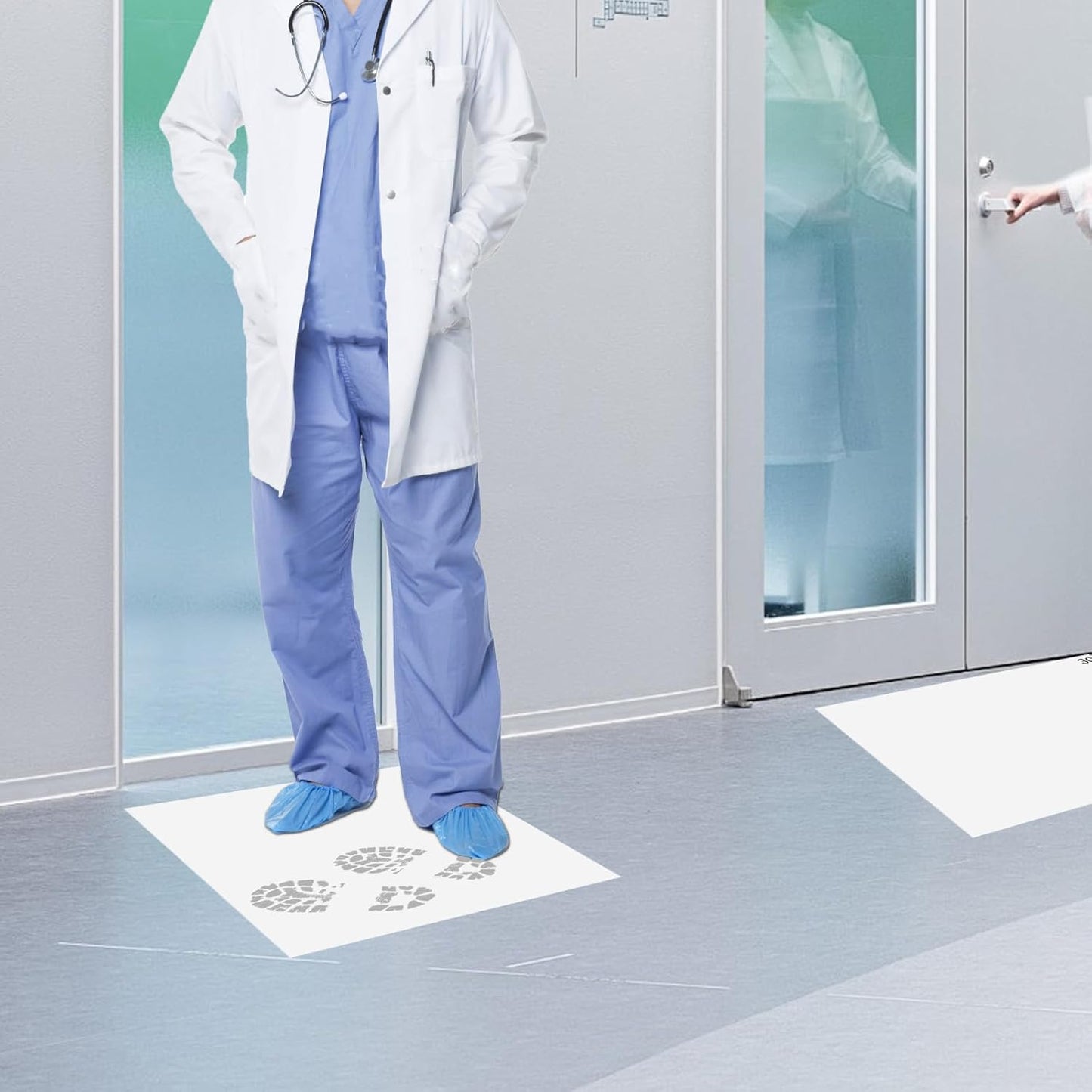 PEUTIER Sticky Adhesive Walk-Off Mat Replacement Transparent Size 45 x 38 cm NEW
