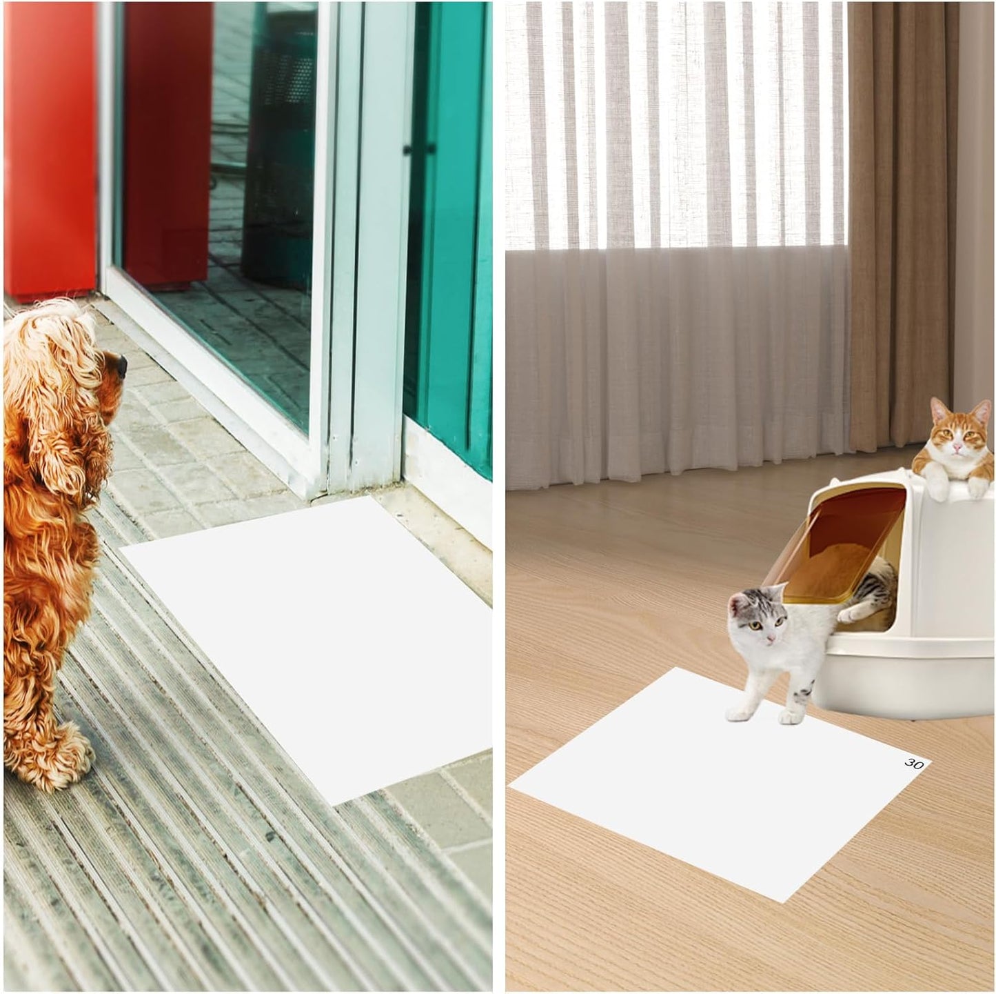 PEUTIER Sticky Adhesive Walk-Off Mat Replacement Transparent Size 45 x 38 cm NEW