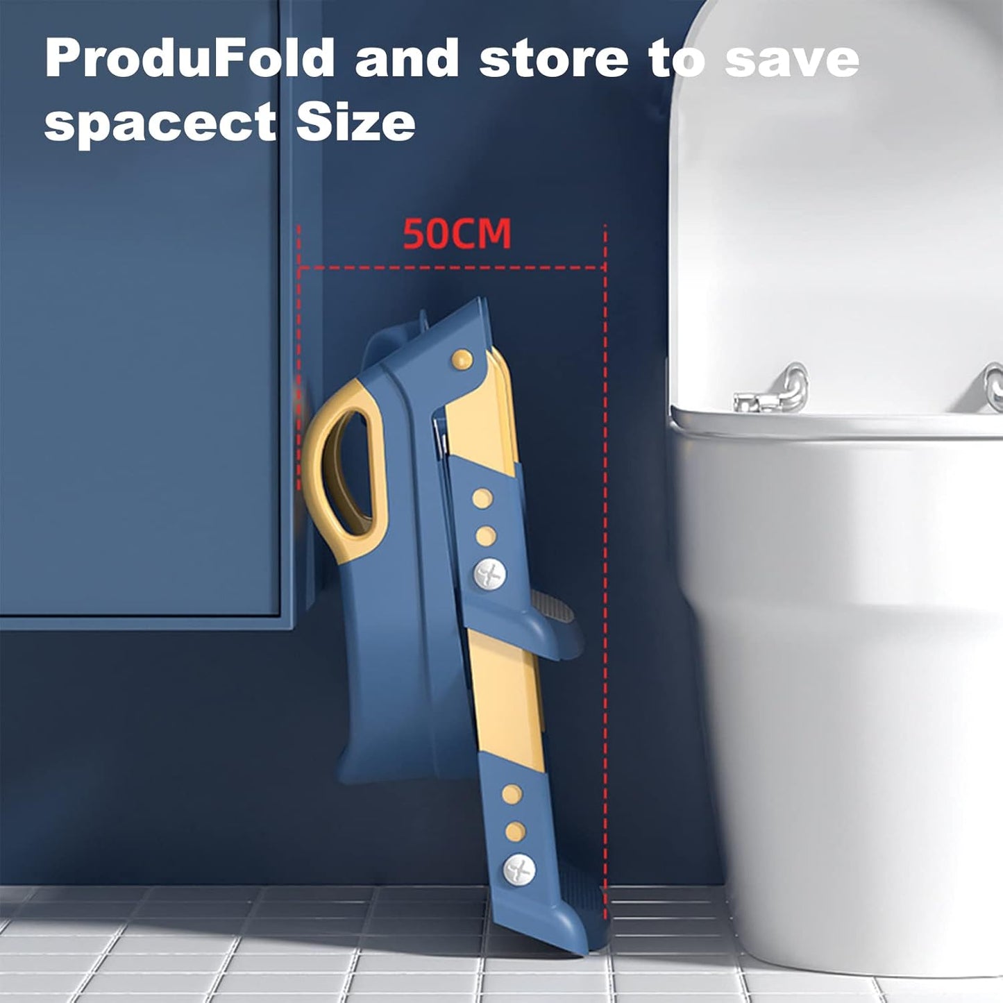 STEUGO Potty Seats Training Toilet Seat with Step Stool Ladder for Kids Blue NEW