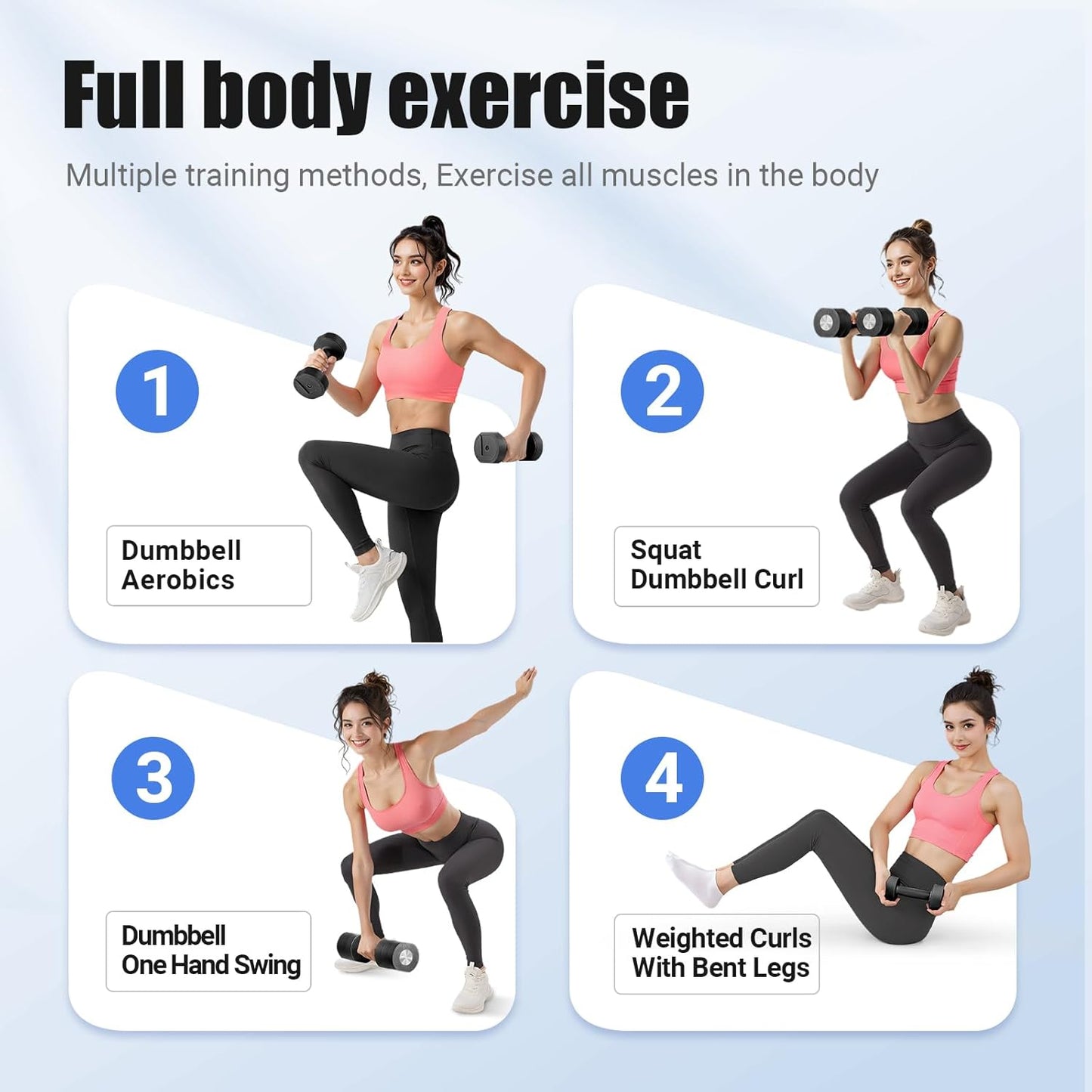 Merach Adjustable Dumbbells Dumbbell Set with Soft-Touch Anti-Slip Handles DEMO