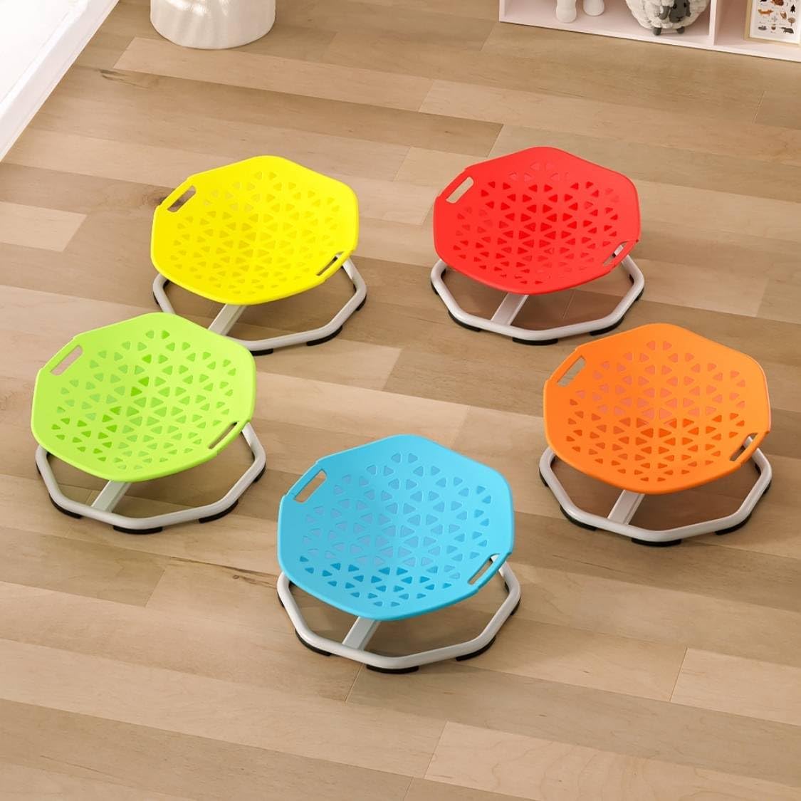 Serauvena Sensory Swivel Desk Chair for Autistic Children, Blue, 52x50cm DEMO