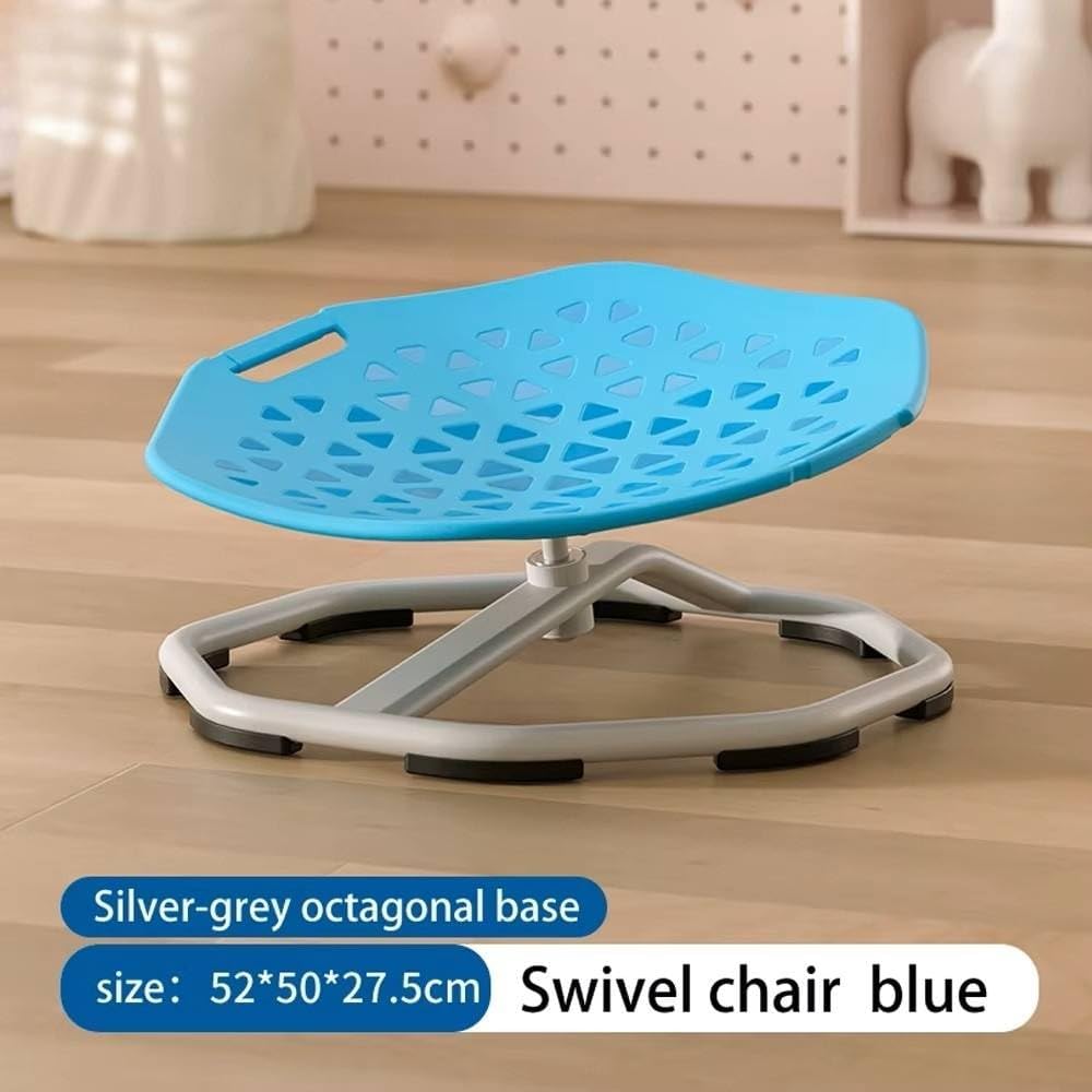 Serauvena Sensory Swivel Desk Chair for Autistic Children, Blue, 52x50cm DEMO