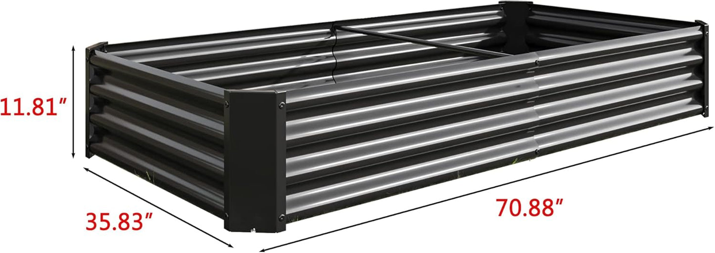 FOUBAM Raised Garden Beds - Medium Metal Alloy Steel Planter for Outdoor DEMO