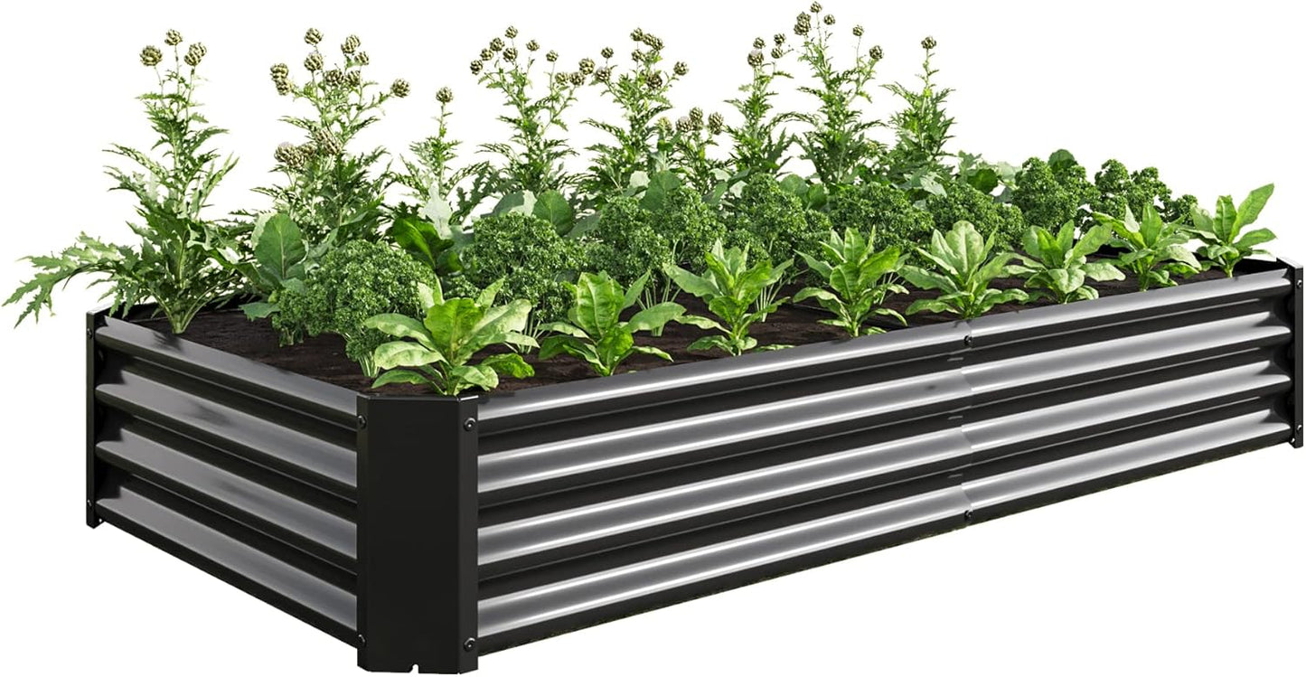 FOUBAM Raised Garden Beds - Medium Metal Alloy Steel Planter for Outdoor DEMO