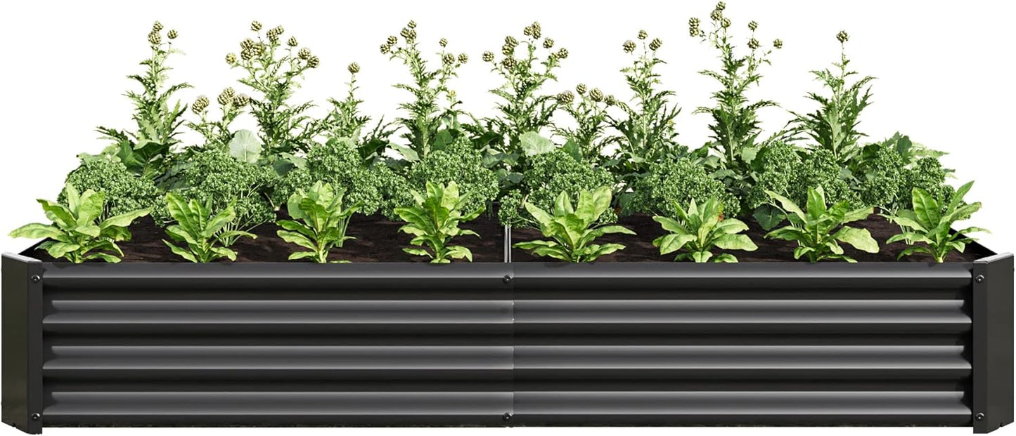 FOUBAM Raised Garden Beds - Medium Metal Alloy Steel Planter for Outdoor DEMO