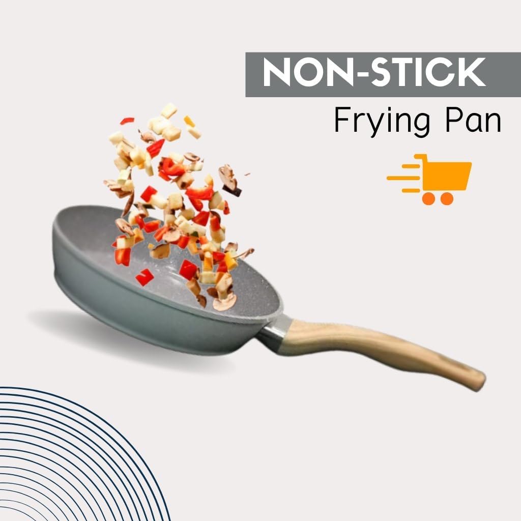 ONLY HOME Ceramic Nonstick Frying Pan Skillet, Healthy Toxin-Free, 20cm NEW