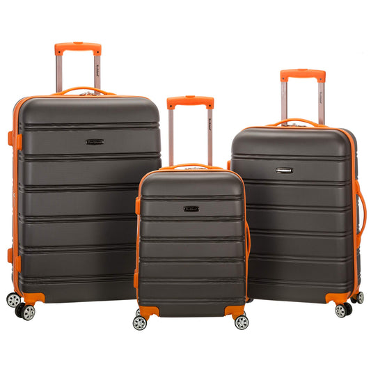 Rockland Hardside Expandable Spinner Wheel Luggage, Charcoal, One Size, DEMO