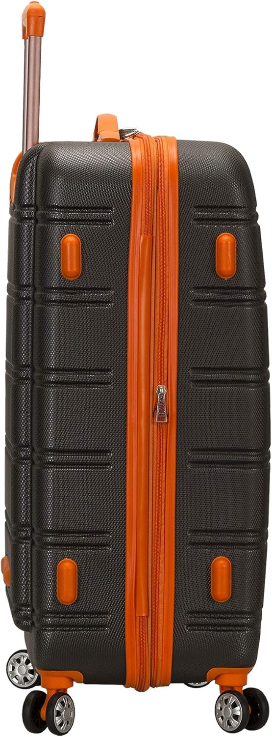 Rockland Hardside Expandable Spinner Wheel Luggage, Charcoal, One Size, DEMO