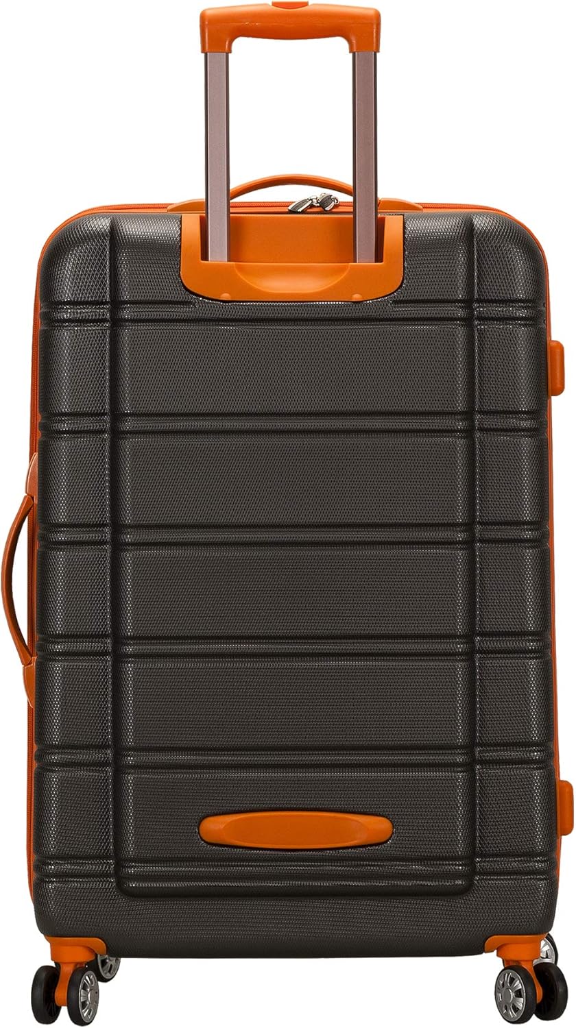 Rockland Hardside Expandable Spinner Wheel Luggage, Charcoal, One Size, DEMO