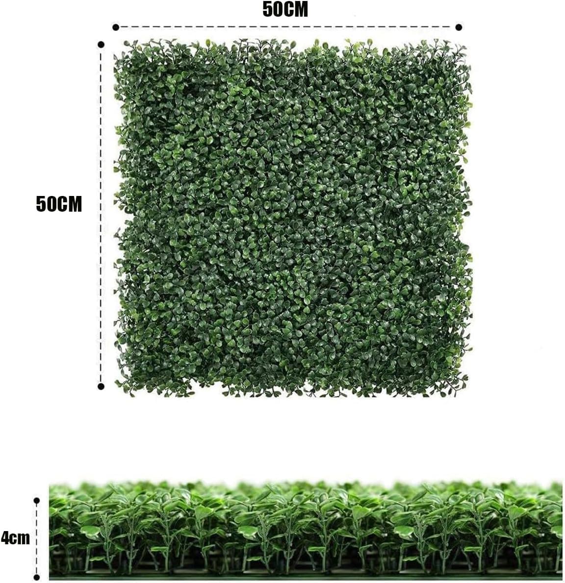 Dwellia Artificial Boxwood Faux Green Wall Panels Milan Grass 01 50x50cm DEMO
