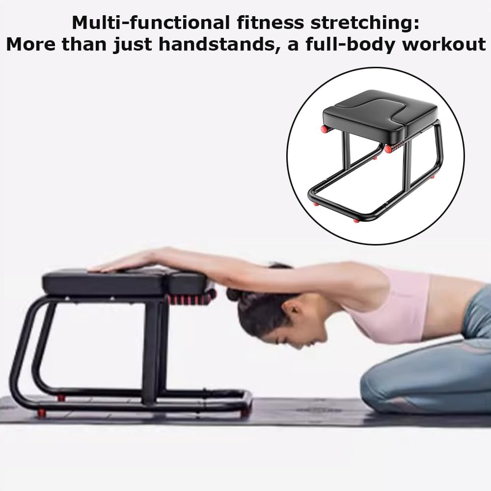 TOMVAES Meditation Bench Headstand Inversion Stool Yoga Copper 43cm x 44cm DEMO