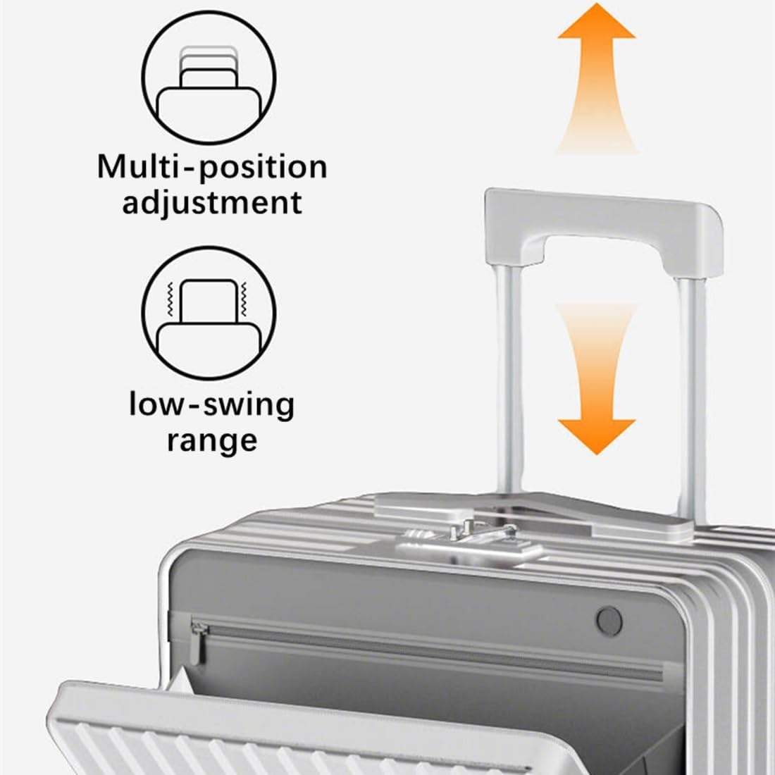 Frafuo Unisex Carry-Ons Carry-On Suitcase Hardshell Spinner Luggage with DEMO
