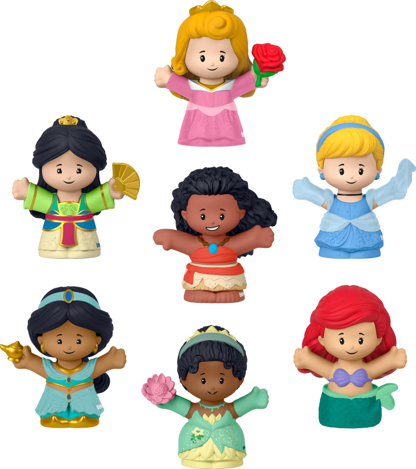 Little People Disney Princess Playsets Multicolor Character Figures Small NEW