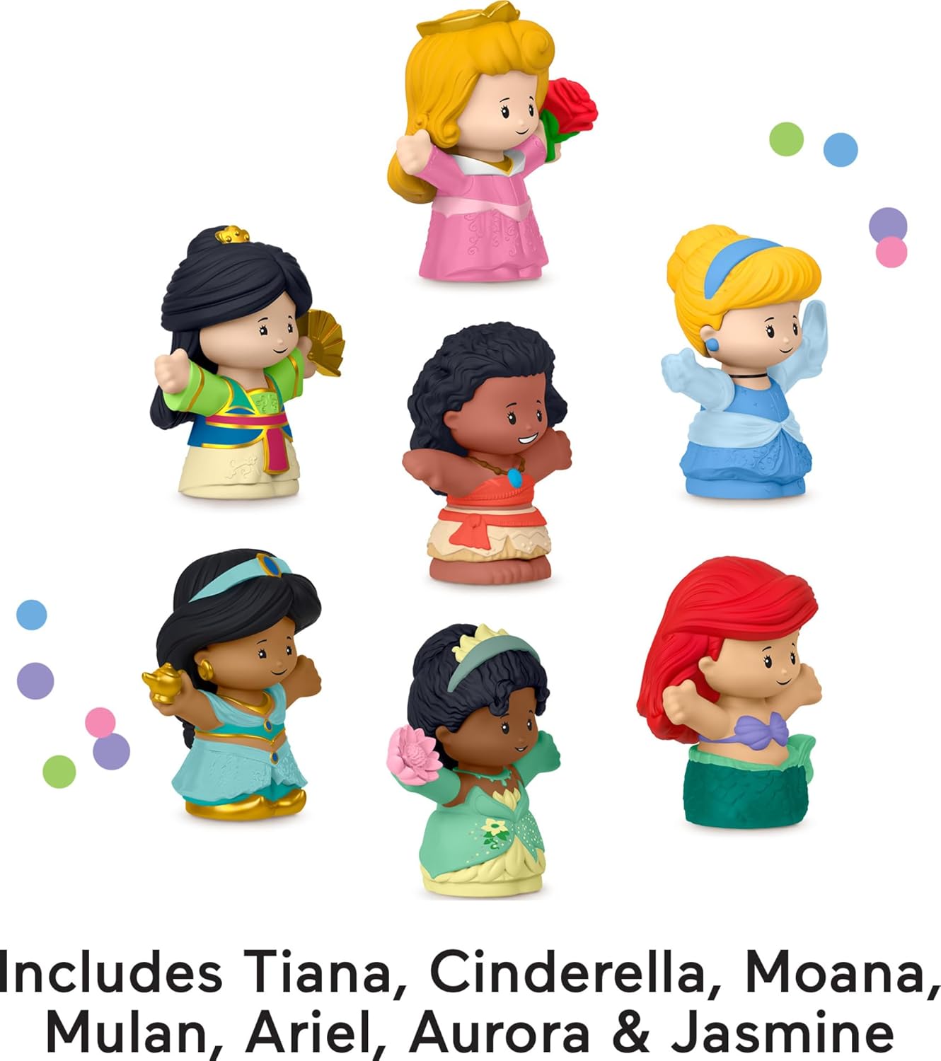 Little People Disney Princess Playsets Multicolor Character Figures Small NEW