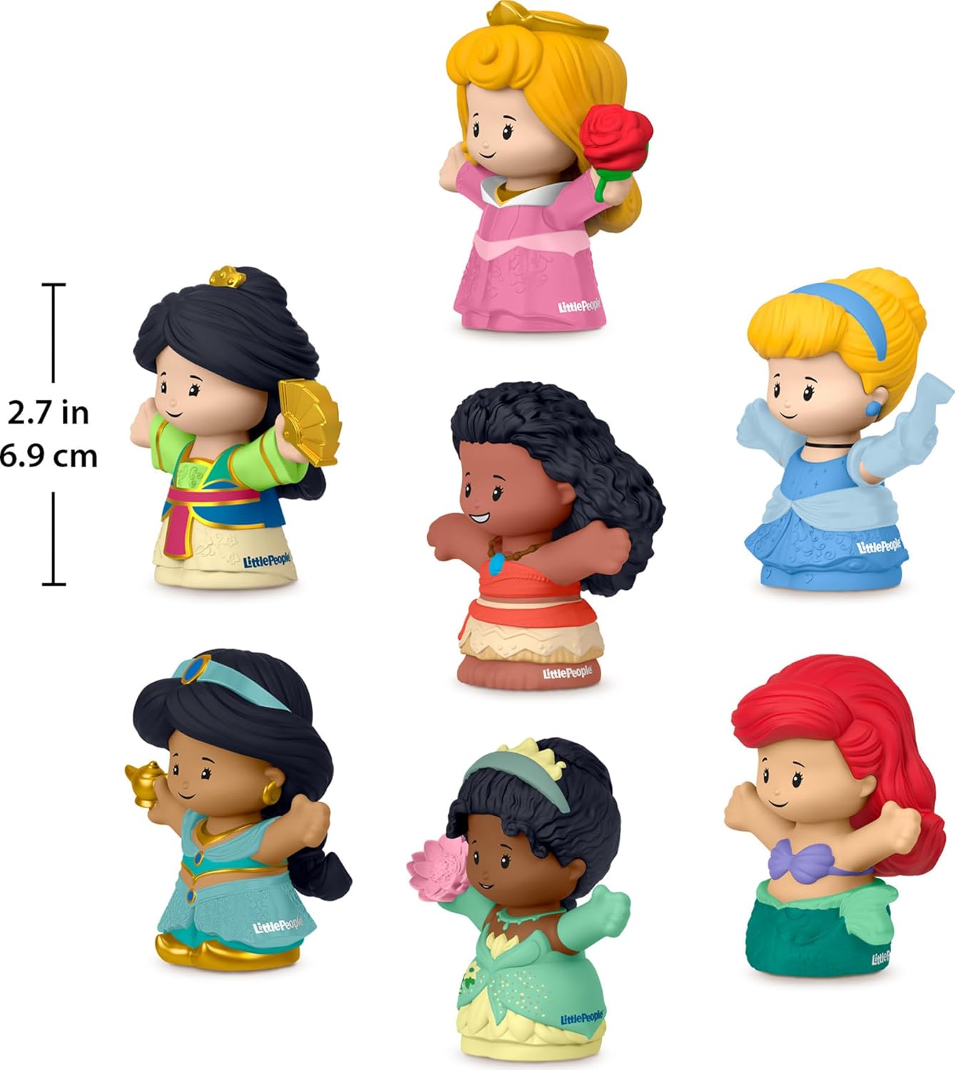 Little People Disney Princess Playsets Multicolor Character Figures Small NEW
