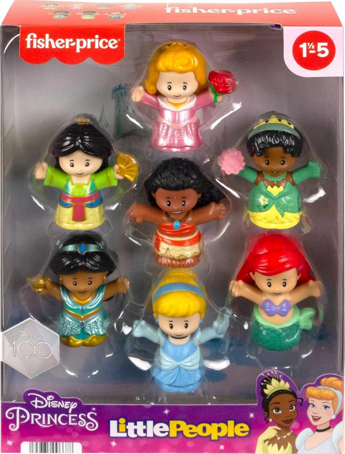 Little People Disney Princess Playsets Multicolor Character Figures Small NEW