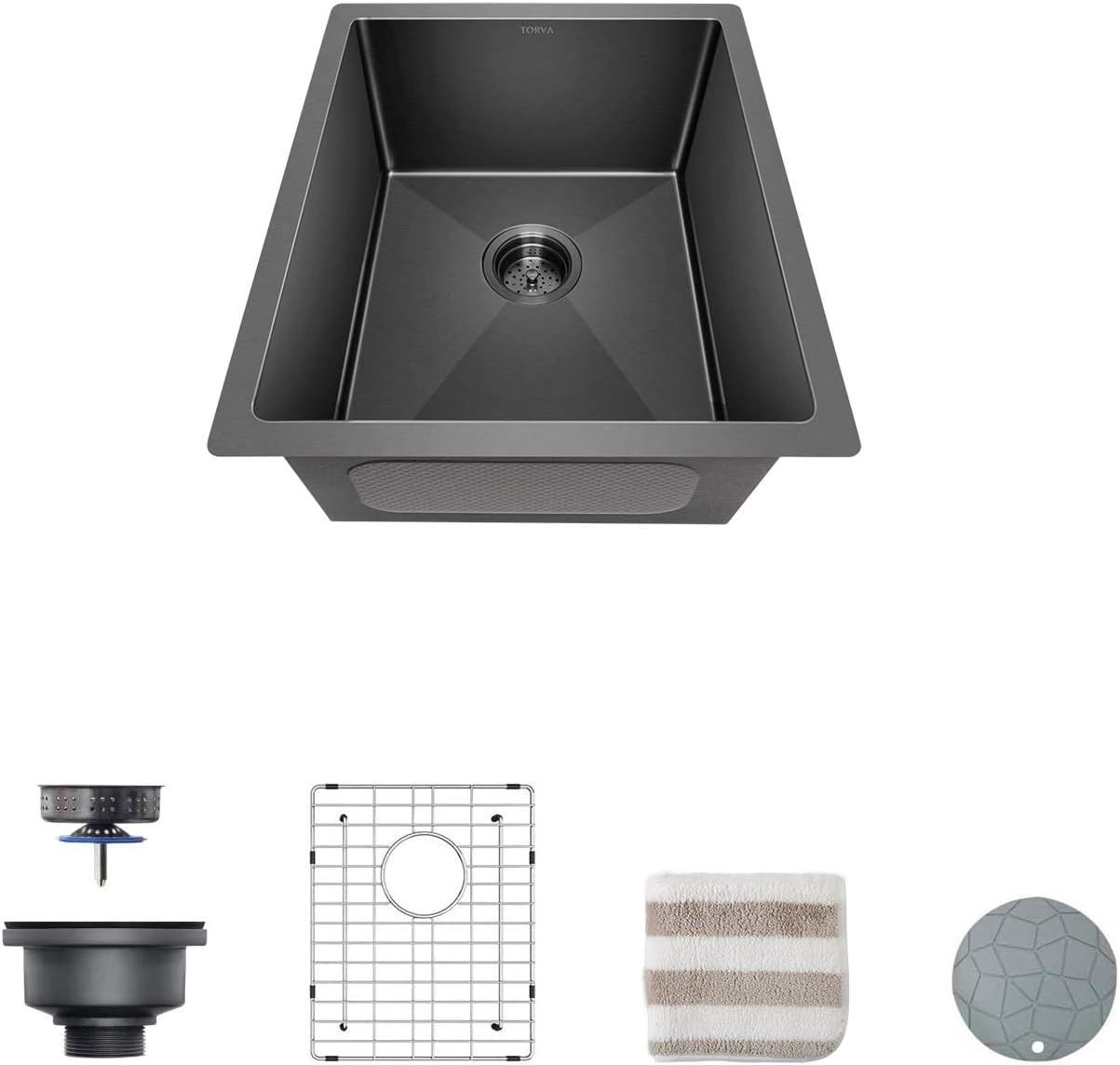 TORVA 44 x 48 23 CM Undermount Stainless Steel Kitchen Sink for Modern DEMO