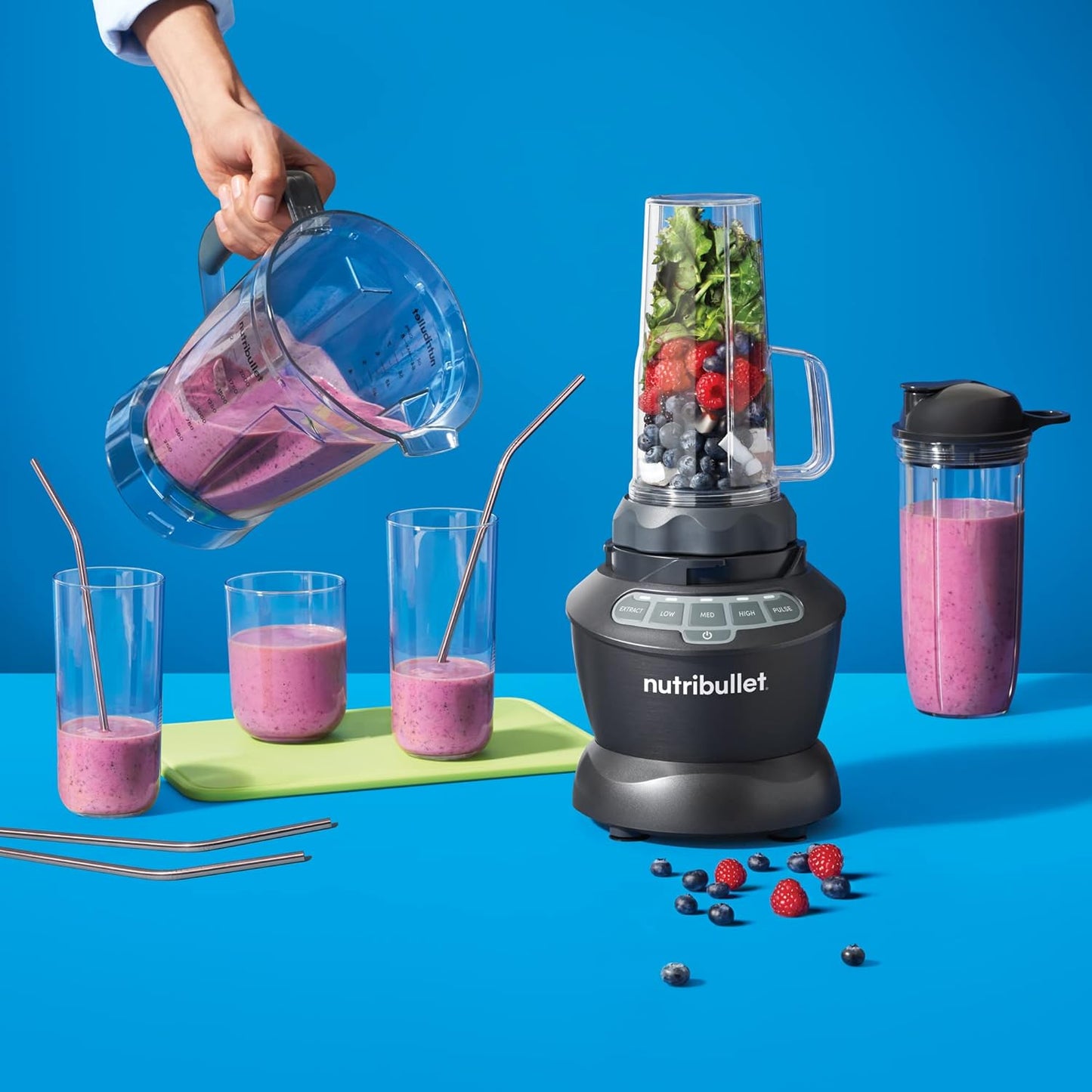 NutriBullet 1200W Jug Blenders Powerful Jug Blender Smoothie Maker Combo DEMO