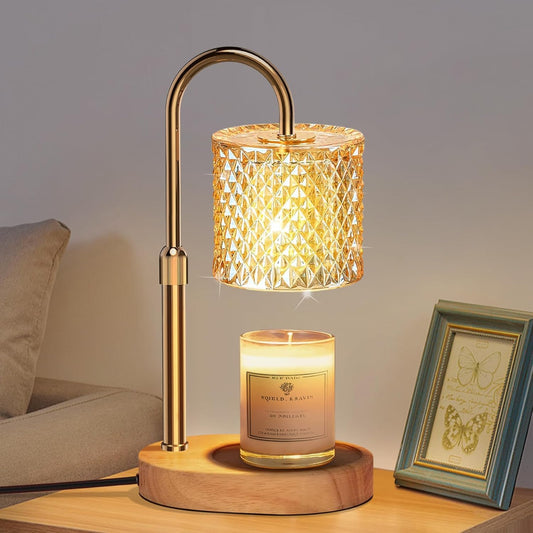 Arsir Adjustable Table Lamps Height Candle Warmer Lamp with Timer Dual-Mode Wax