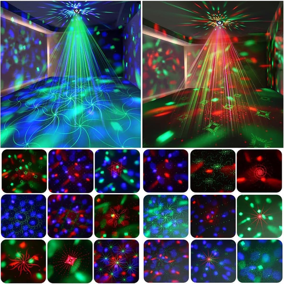 Chamglory Disco Ball Stage Lighting Lamp Sound Activated Strobe Effect DEMO