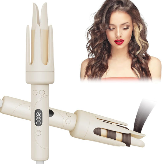 Frafuo Automatic Curling Tongs Rotating Hair Curler with LCD Display DEMO