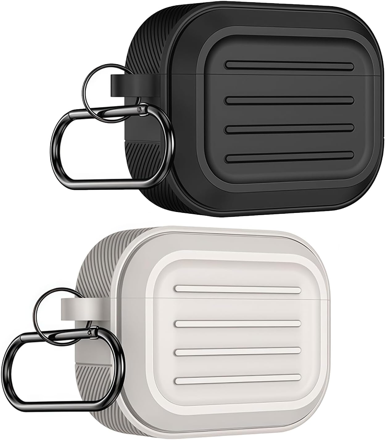 Shingidea Shock Resistant Silicone AirPods 3 Protective Cases Black Beige DEMO