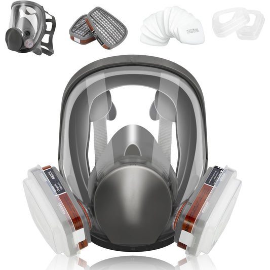 ASNABYYA Full Face Respirator Mask with Filters Wide Field of View Size 1 DEMO