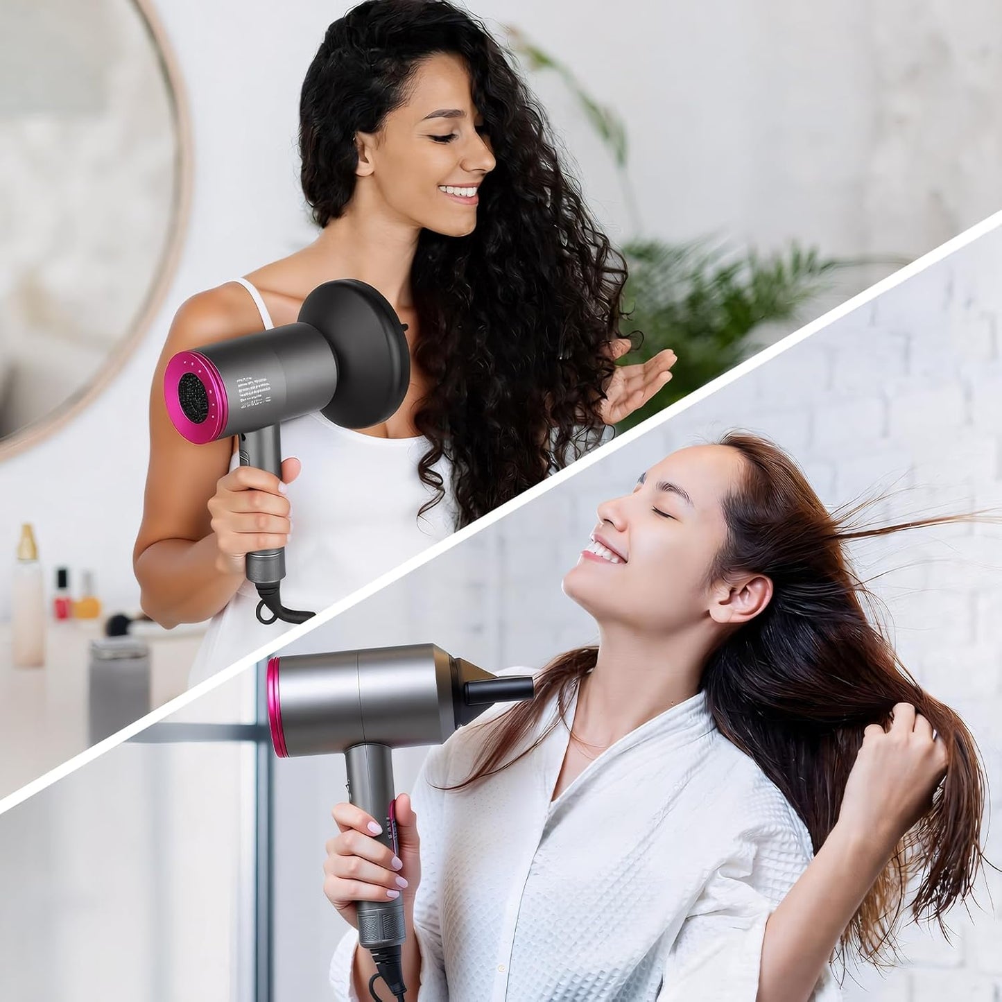 ManKami Professional 1800W Salon Hair Dryer with Negative Ions for Fast DEMO