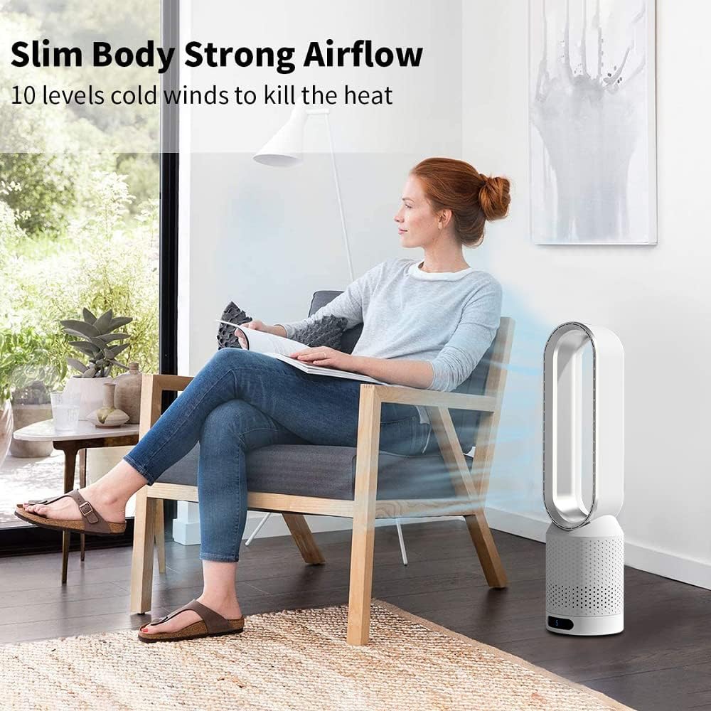 Shearly 20" Quiet Silver Tower Fan with 90° Oscillation & Remote Control DEMO