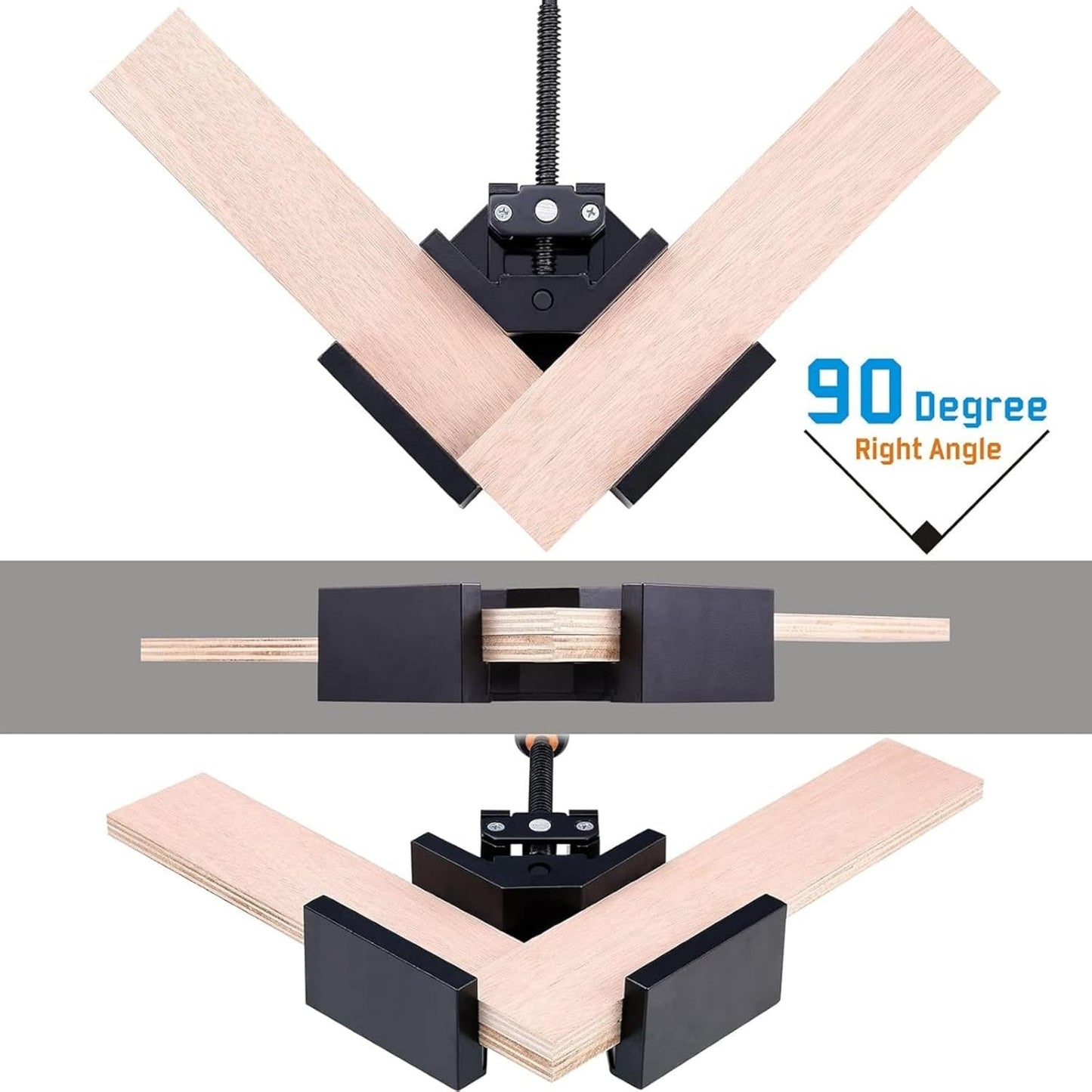 Ssumght 90 Degree Corner Clamps for Woodworking Jigs White Workholding DEMO