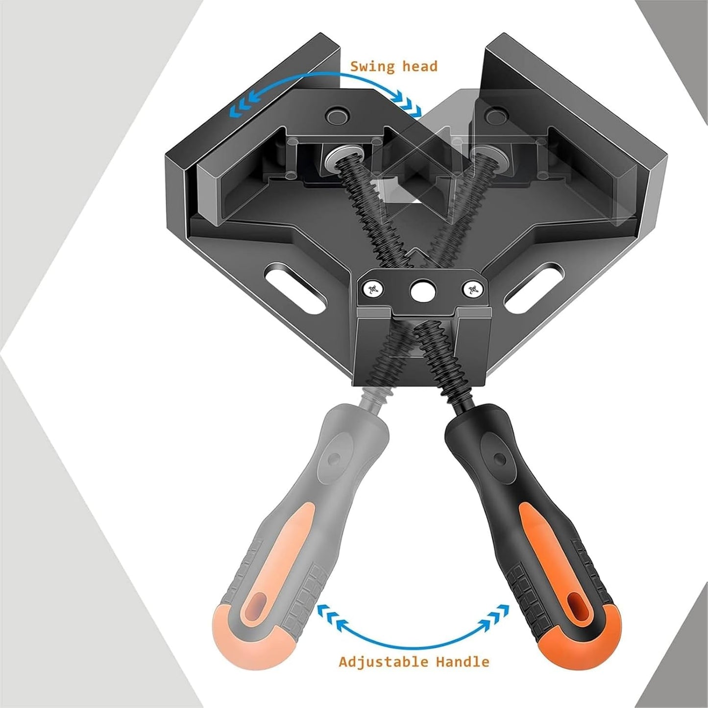 Ssumght 90 Degree Corner Clamps for Woodworking Jigs White Workholding DEMO