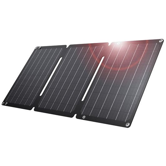 BigBlue 30W Solar Panel Charger with Fast Charging USB-A, USB-C and DC DEMO