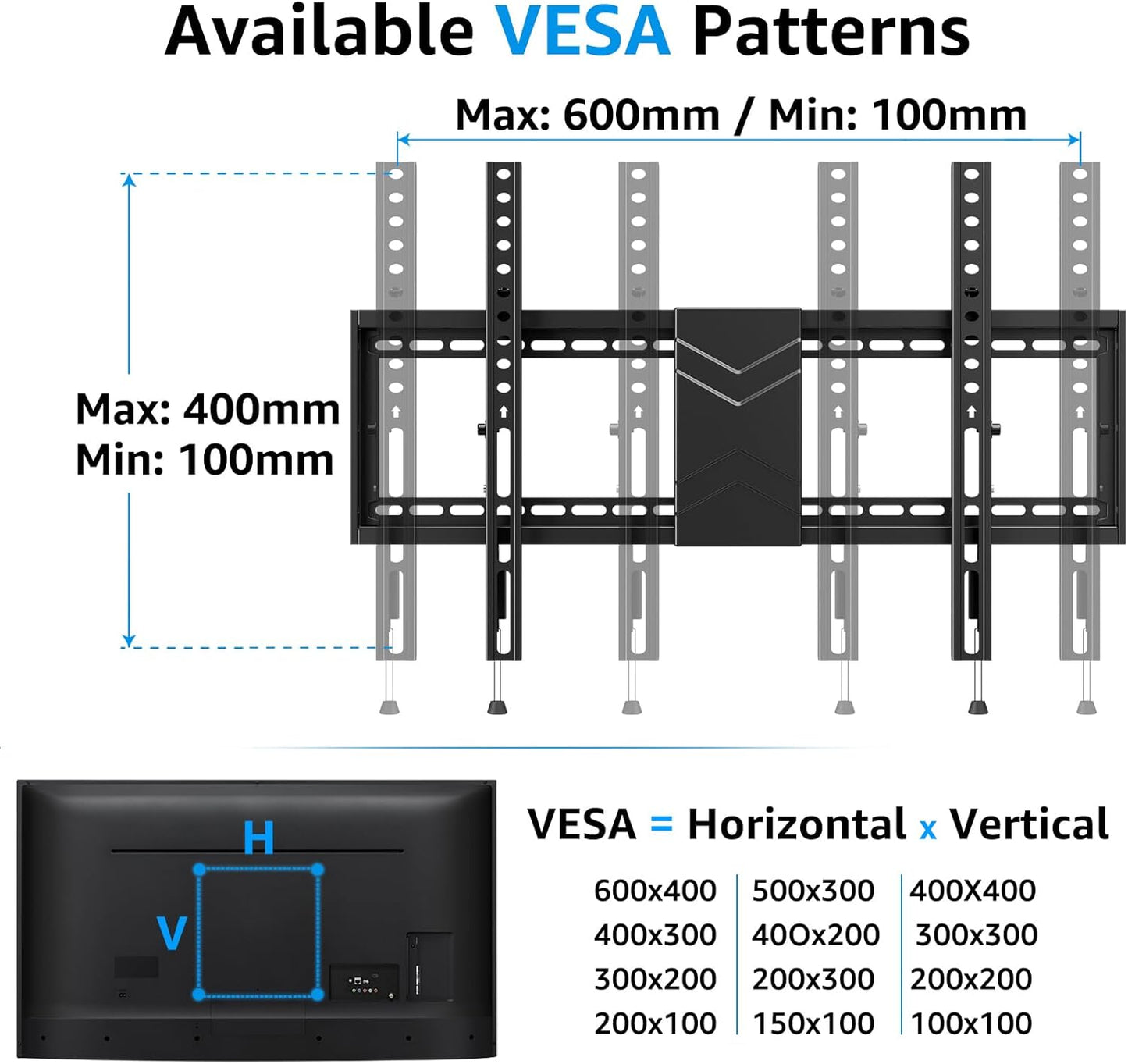 MOUNTUP TV Wall Mount Tilting for 37-84 Inch TVs with Level Adjust Black DEMO