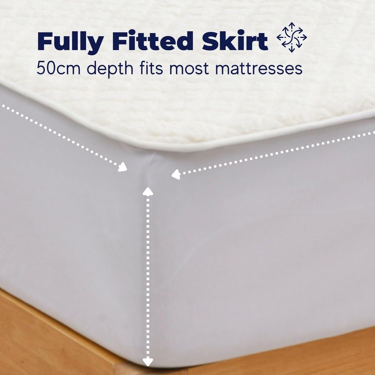 Dreamaker Quilted Sherpa Fleece Electric Blanket Soft Warm White Single DEMO
