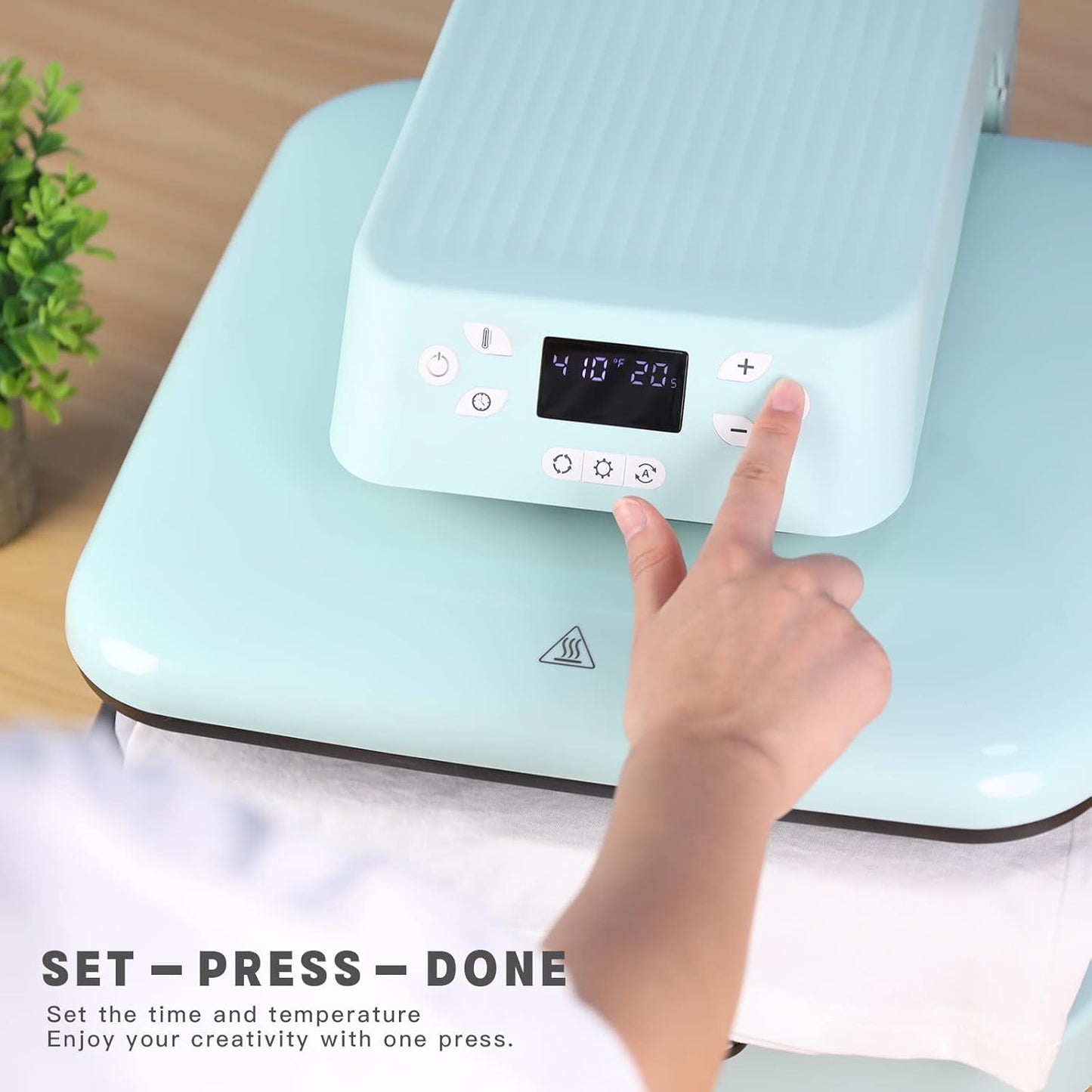 HTVRONT 15"x15" Smart Auto Heat Press Machine for T-Shirt Iron-On Transfers DEMO